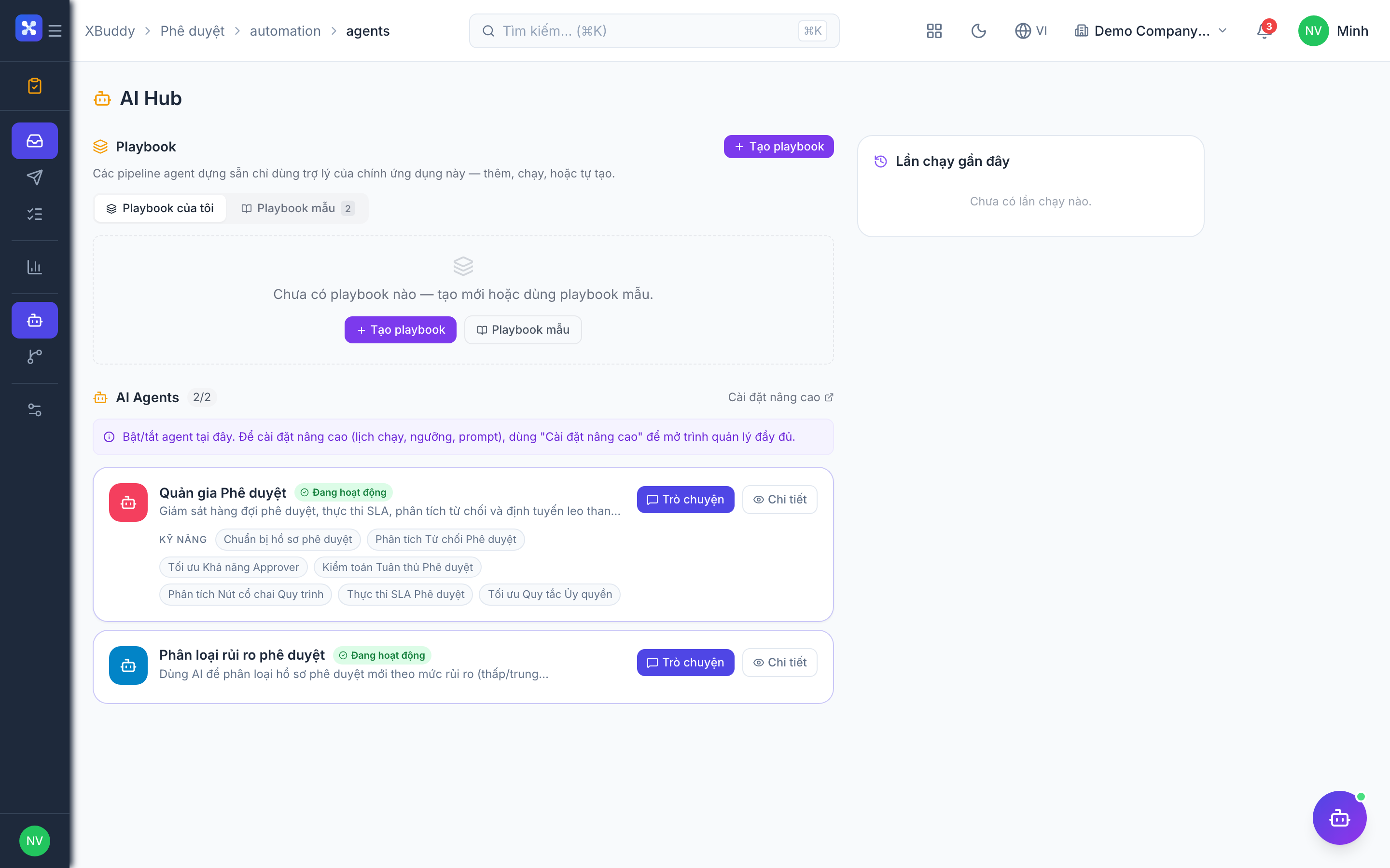 Approvals — My Tasks queue awaiting decisions
