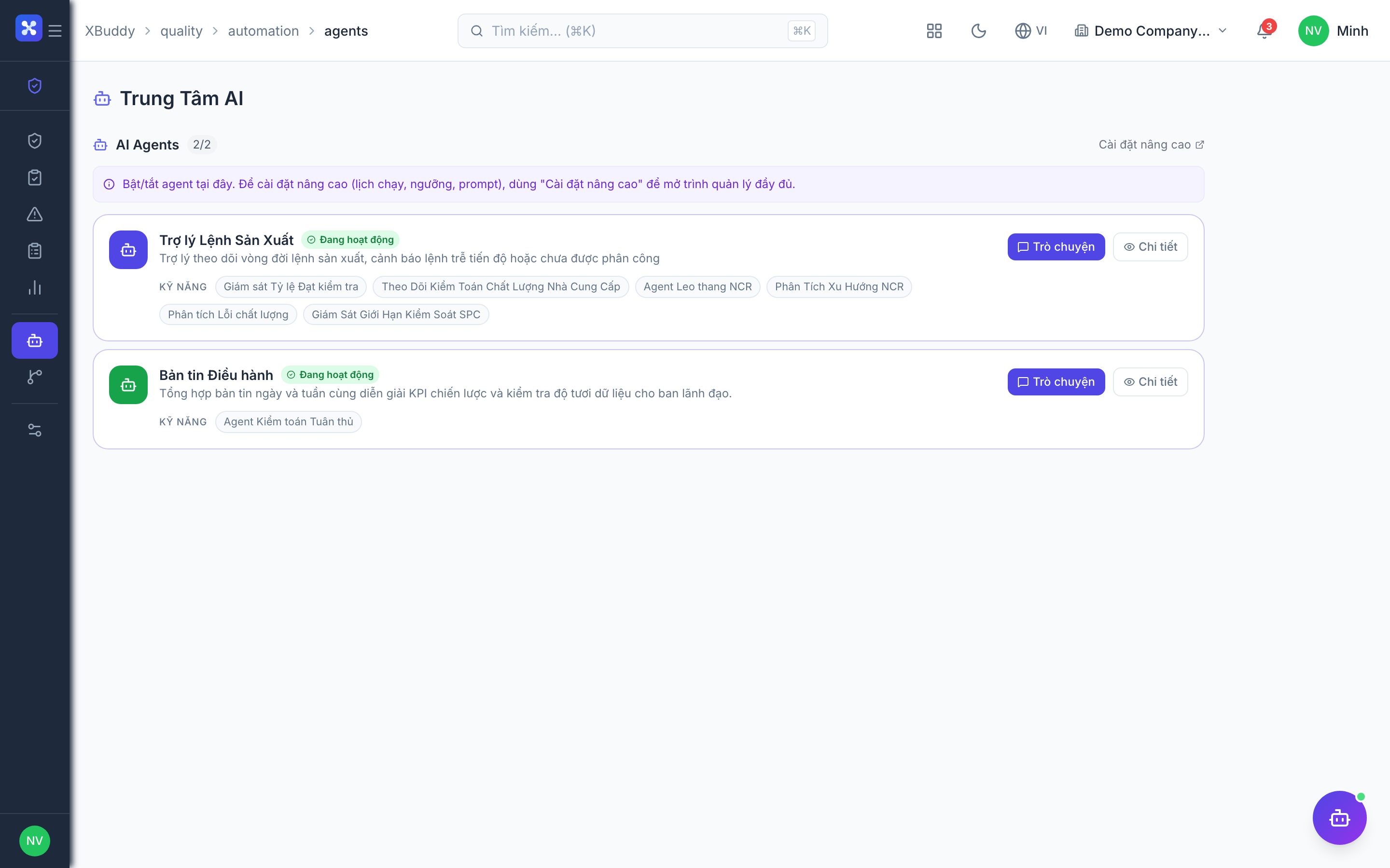 Quality — Inspection template builder with checklist and tolerances
